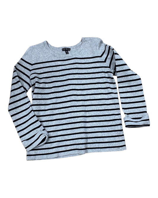 Tunic 3/4 Sleeve By Tribal In Black & Grey, Size:M