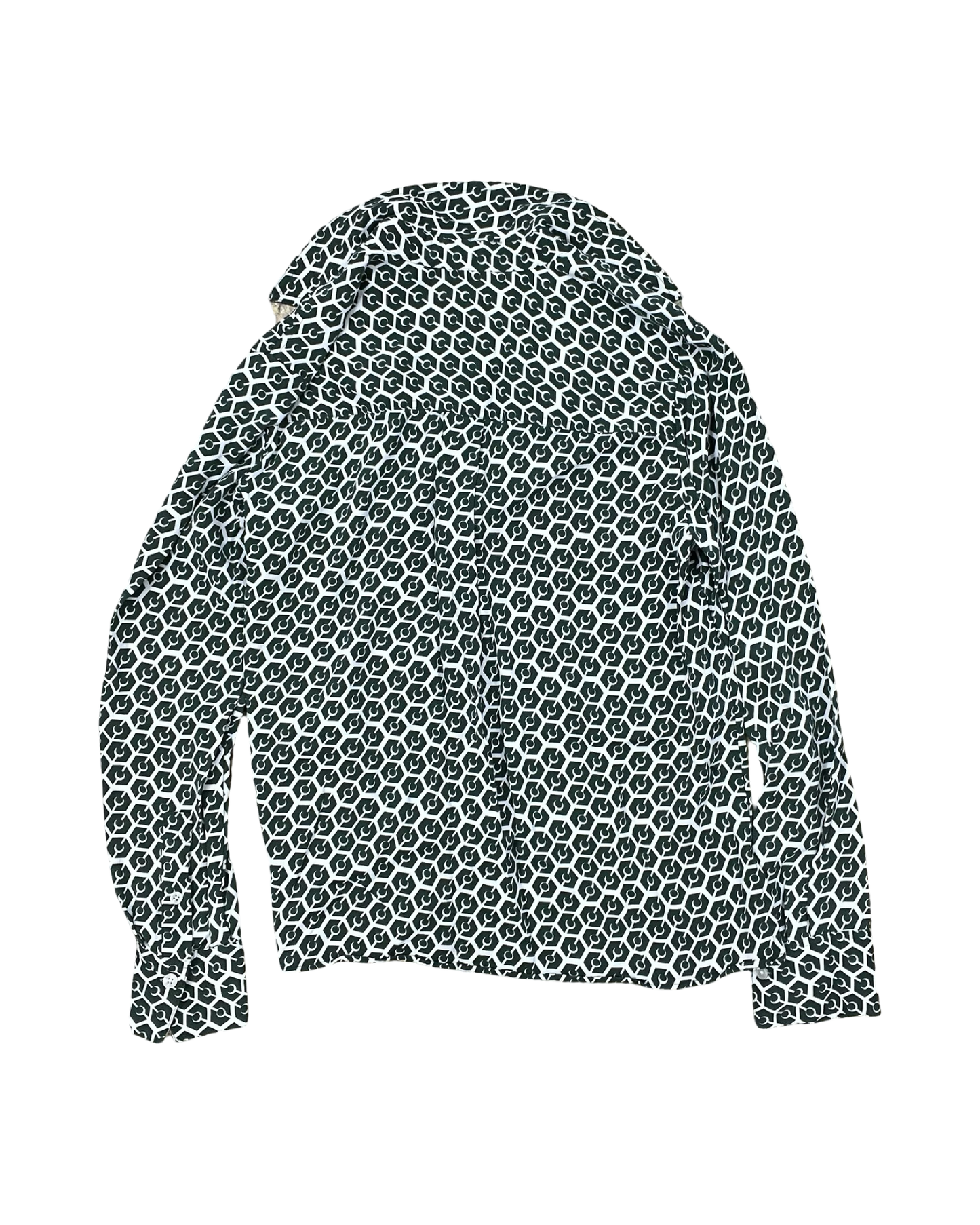Blouse Ls By Boden In Green & White, Size:M