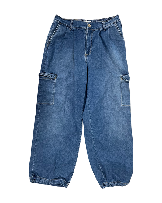 Jeans Flared By Clothes Mentor In Blue Denim, Size:8