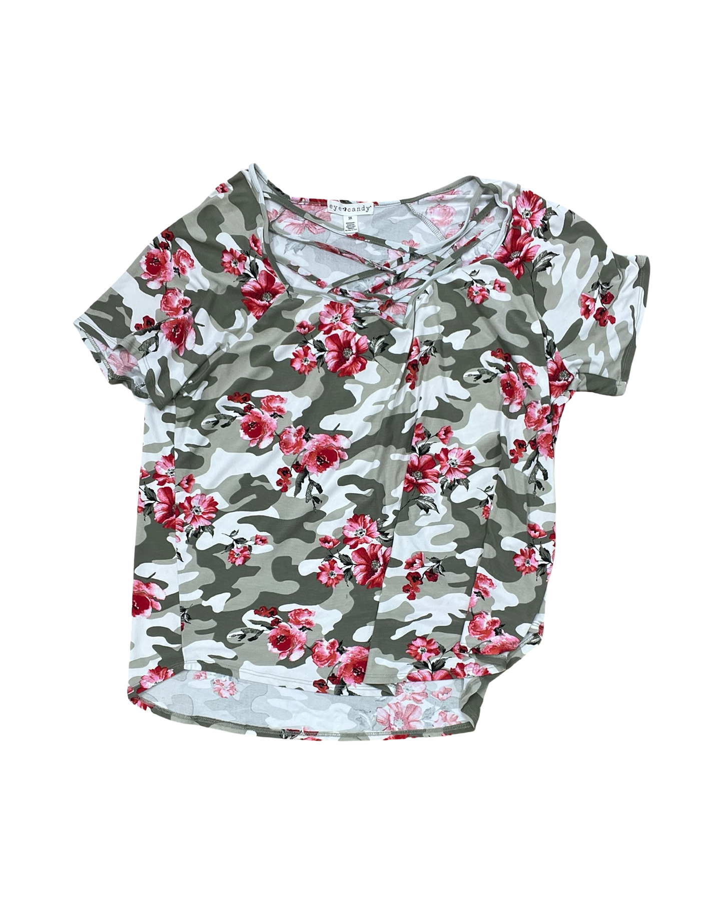 Top Ss By Eye Candy In Pink & Tan, Size:3X