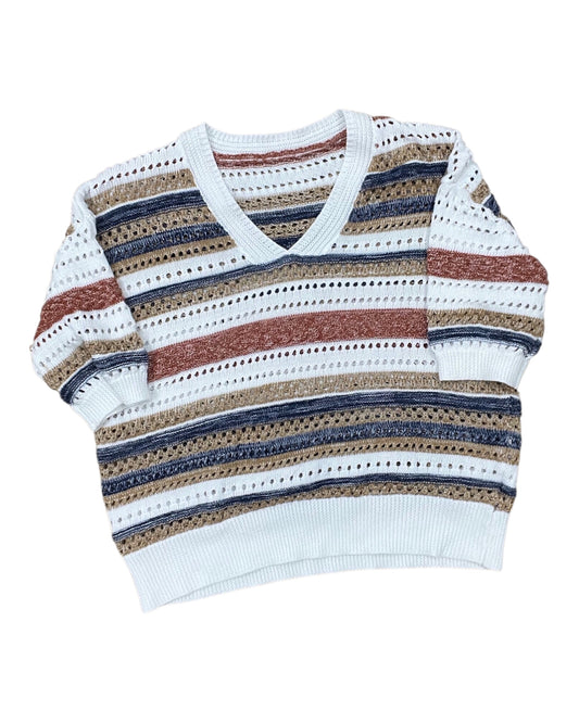 Sweater By Clothes Mentor In White, Size:S