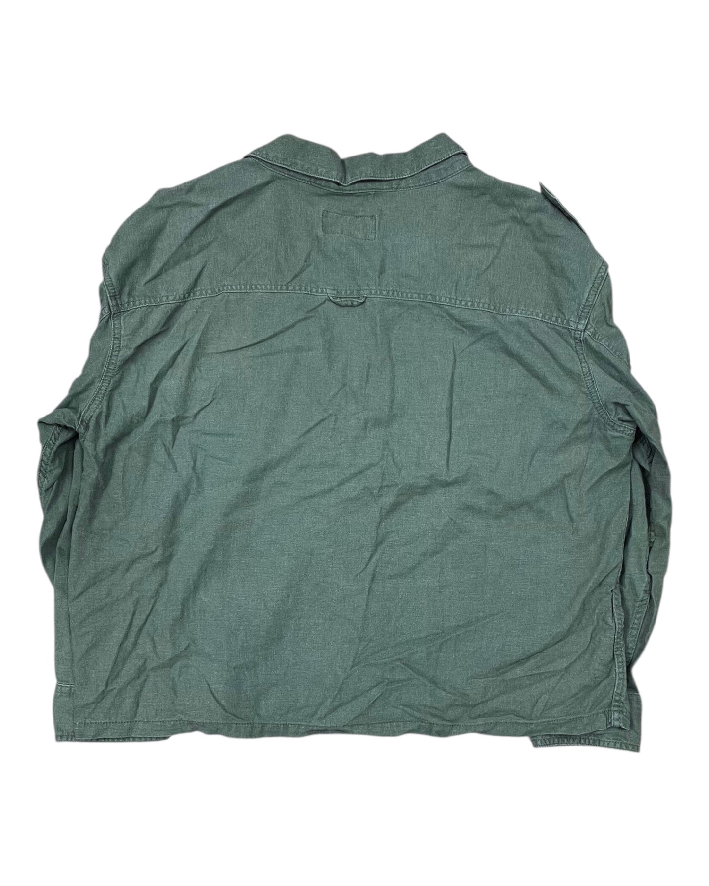 Blouse 3/4 Sleeve By Time And Tru In Green, Size:Xl