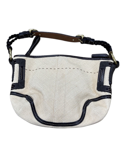 Handbag Designer By Coach In Cream, Size:Small