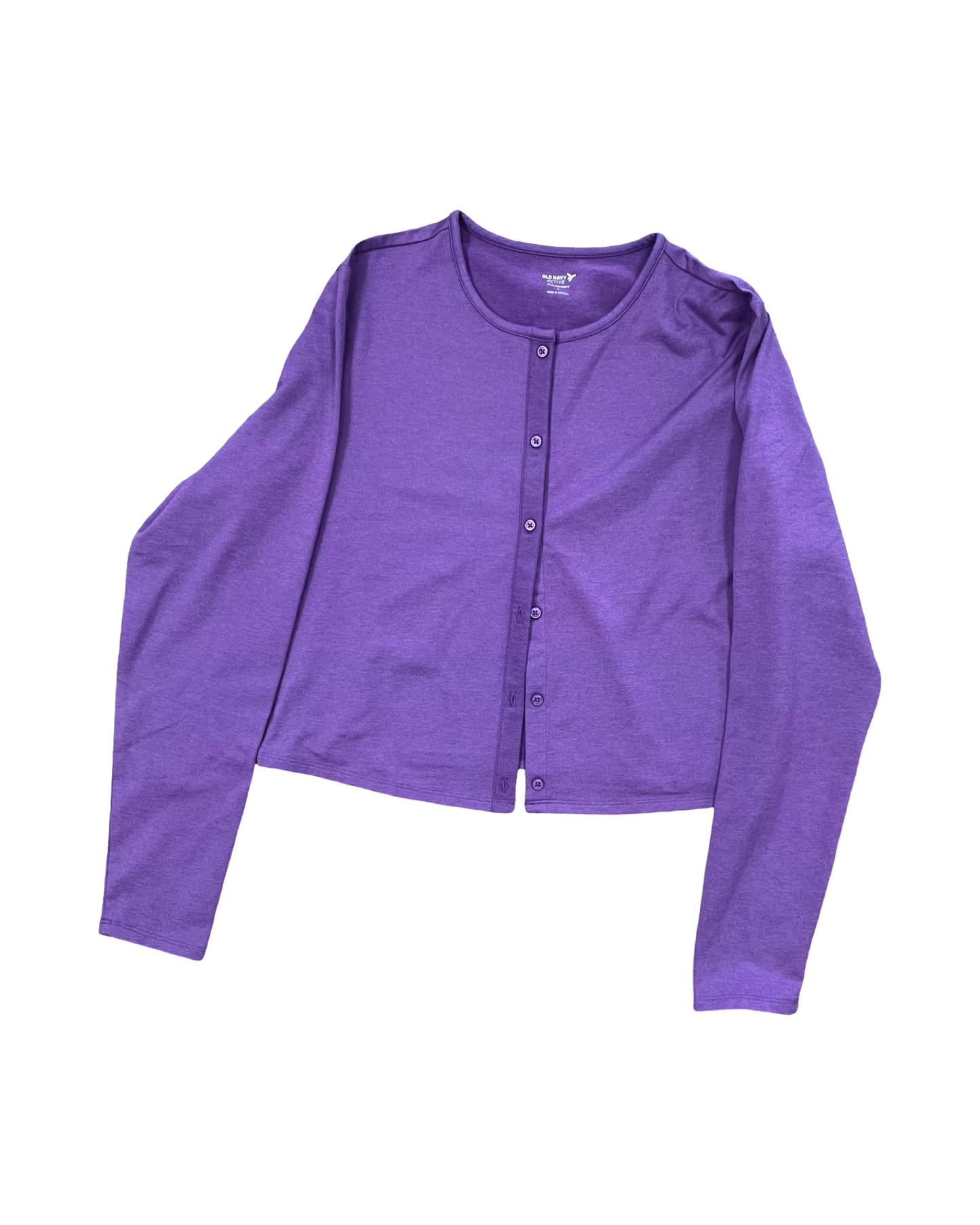 Athletic Top Ls Crewneck By Old Navy In Purple, Size:L