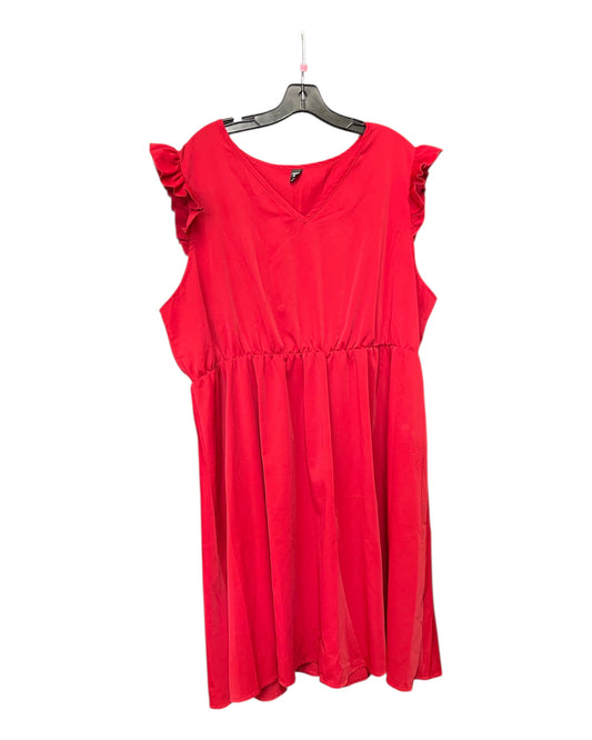 Dress Casual Midi By Shein In Red, Size:4X