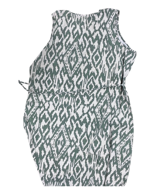 Dress Casual Maxi By D&Co. In Cream & Green, Size:3