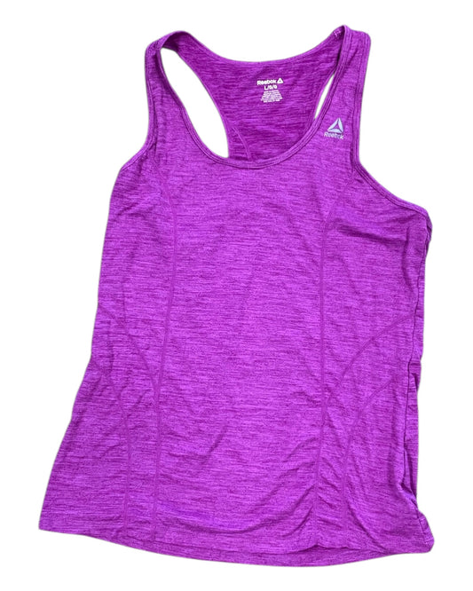 Athletic Tank Top By Reebok In Purple, Size:L
