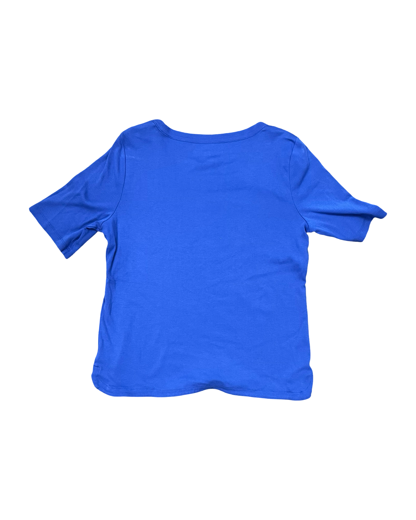 Top Ss Basic By Talbots In Blue, Size:L