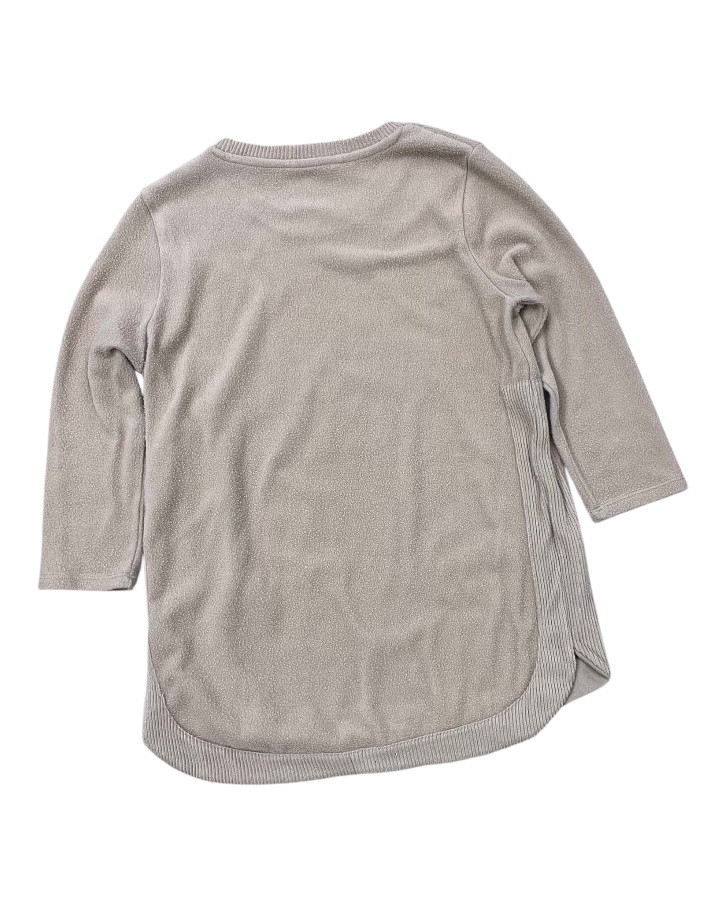 Sweatshirt Collar By Clothes Mentor In Tan, Size:M