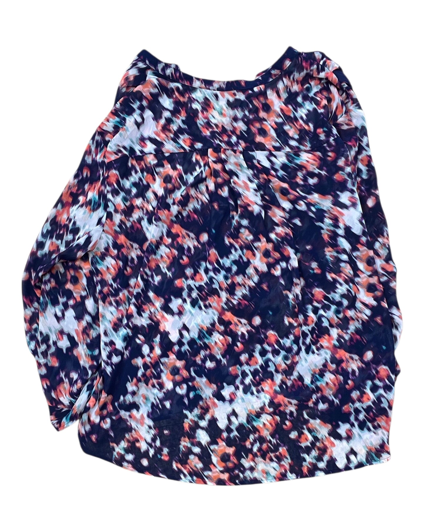 Top 3/4 Sleeve By Ana In Blue, Size:1X