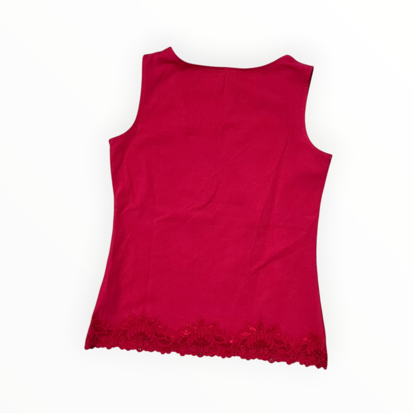 Tank Top By Coldwater Creek In Red, Size:Xs