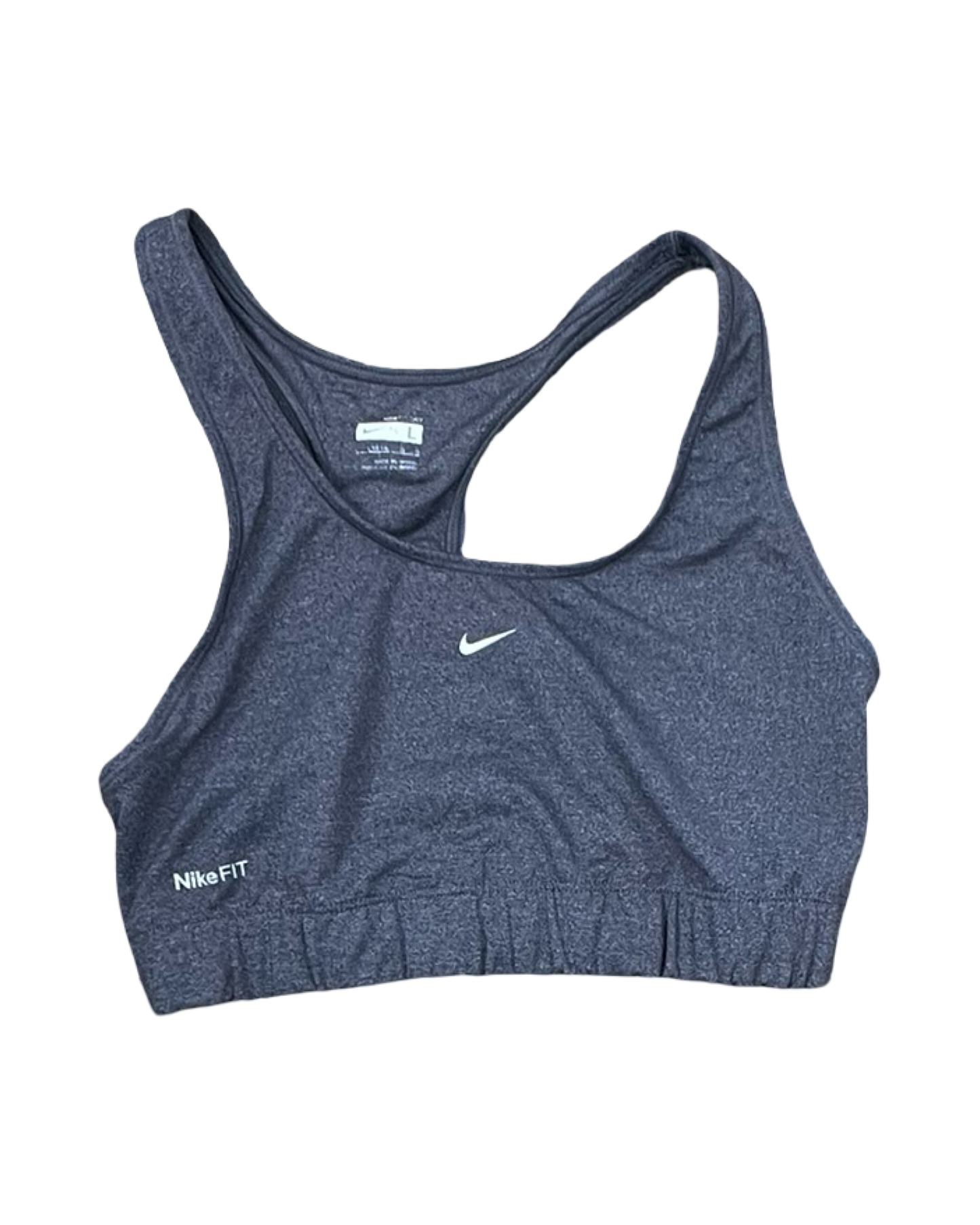Athletic Bra By Nike In Grey, Size:L