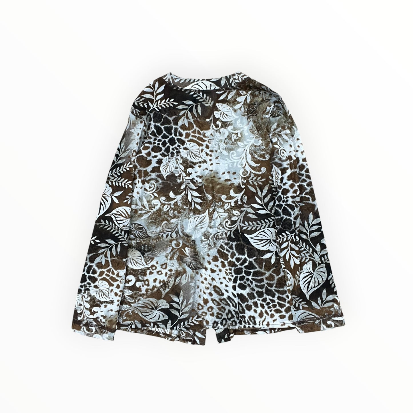 Blouse Ls By Susan Graver In Brown, Size:M