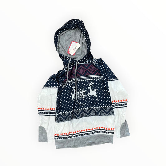 Top Ls By Clothes Mentor In Blue & White, Size:S