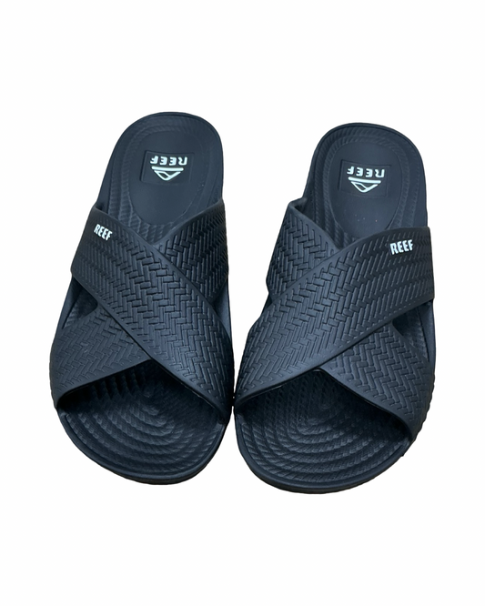 Sandals Flats By Reef In Black, Size:9