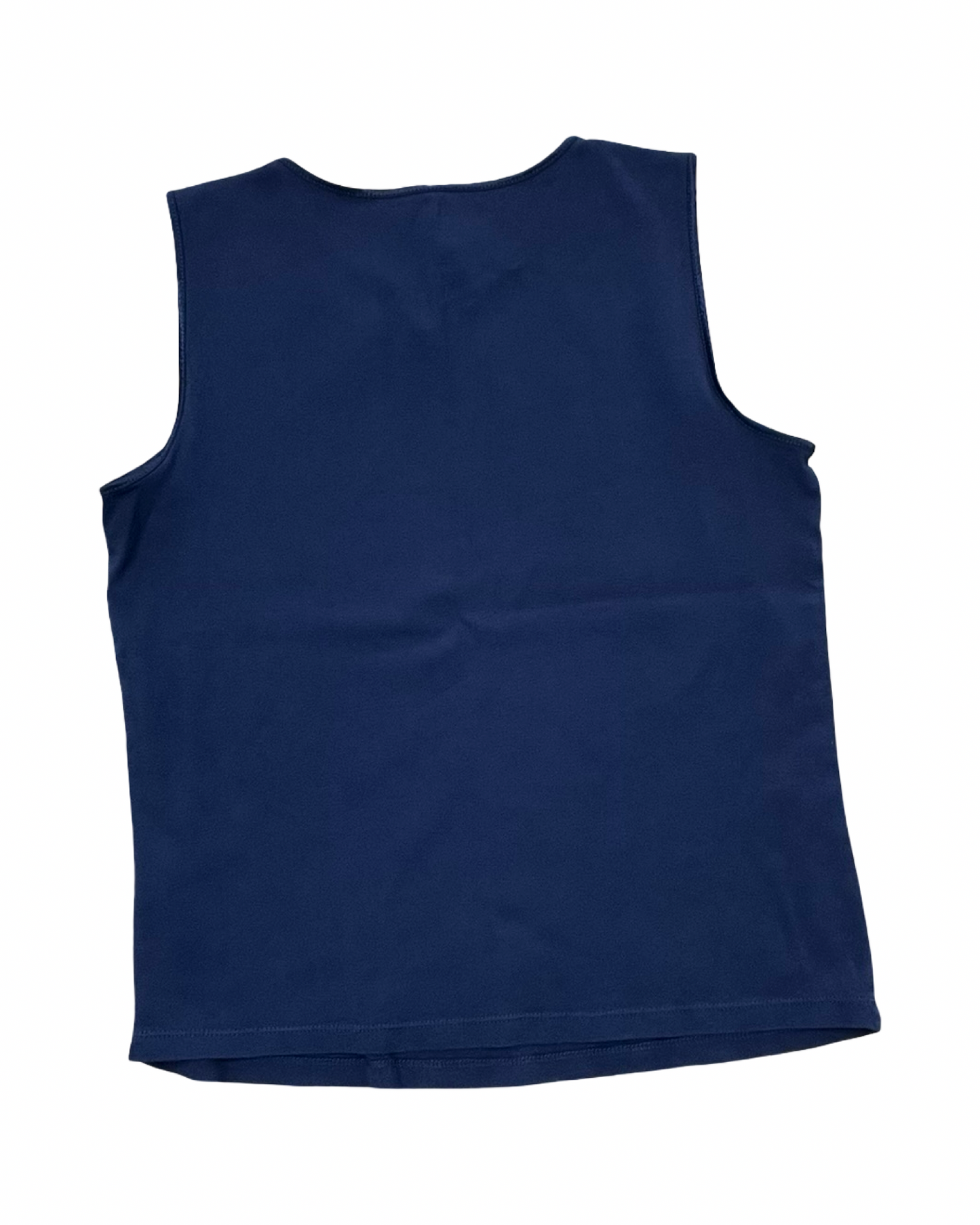 Top Sleeveless Basic By Christopher And Banks In Navy, Size:M
