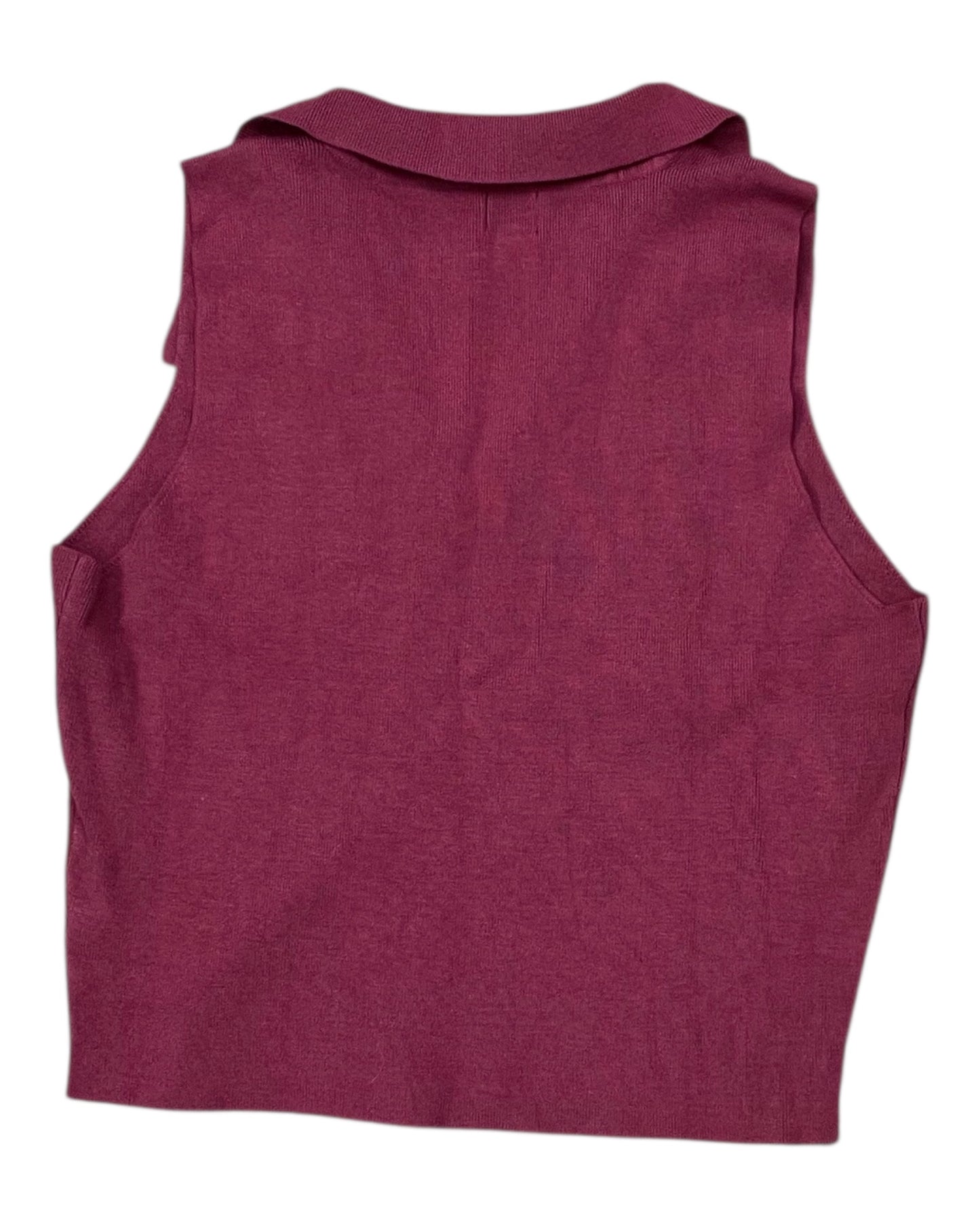 Top Sleeveless By A New Day In Red, Size:1X