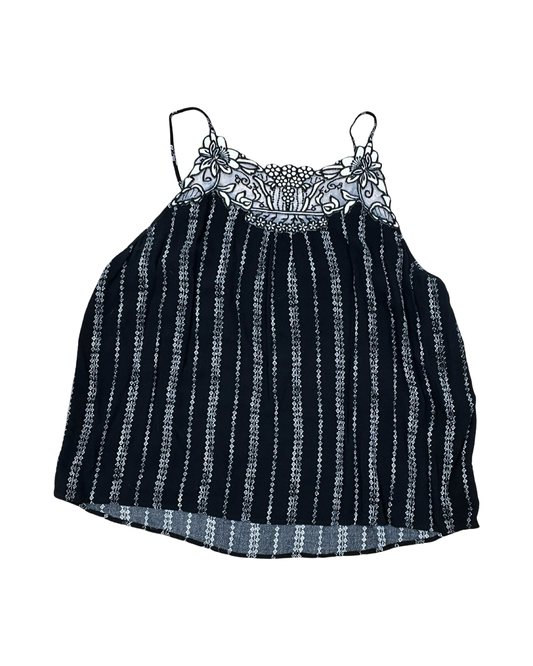 Top Sleeveless By Maurices In Black & White, Size:1X