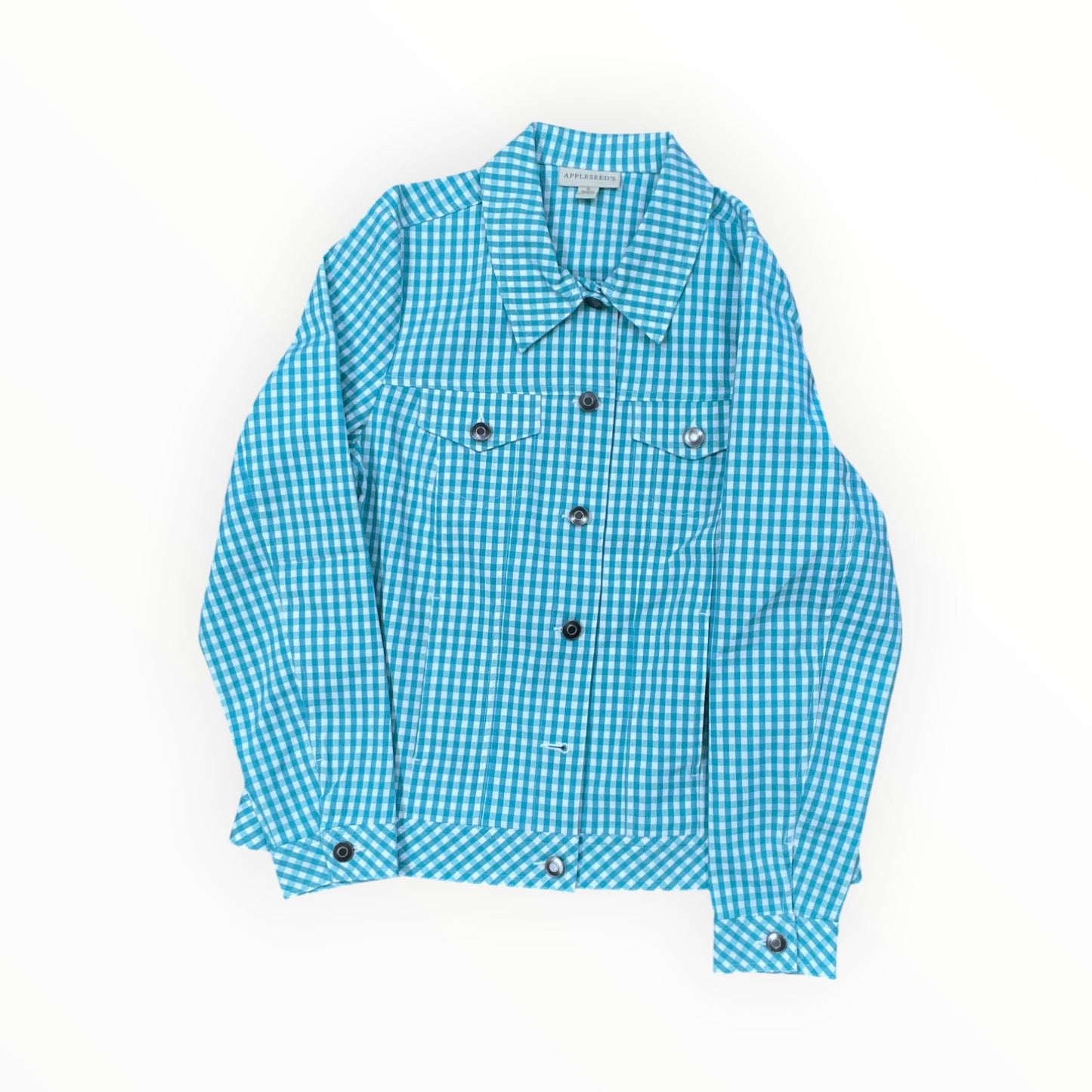 Jacket Other By Appleseeds In Green & White, Size:S