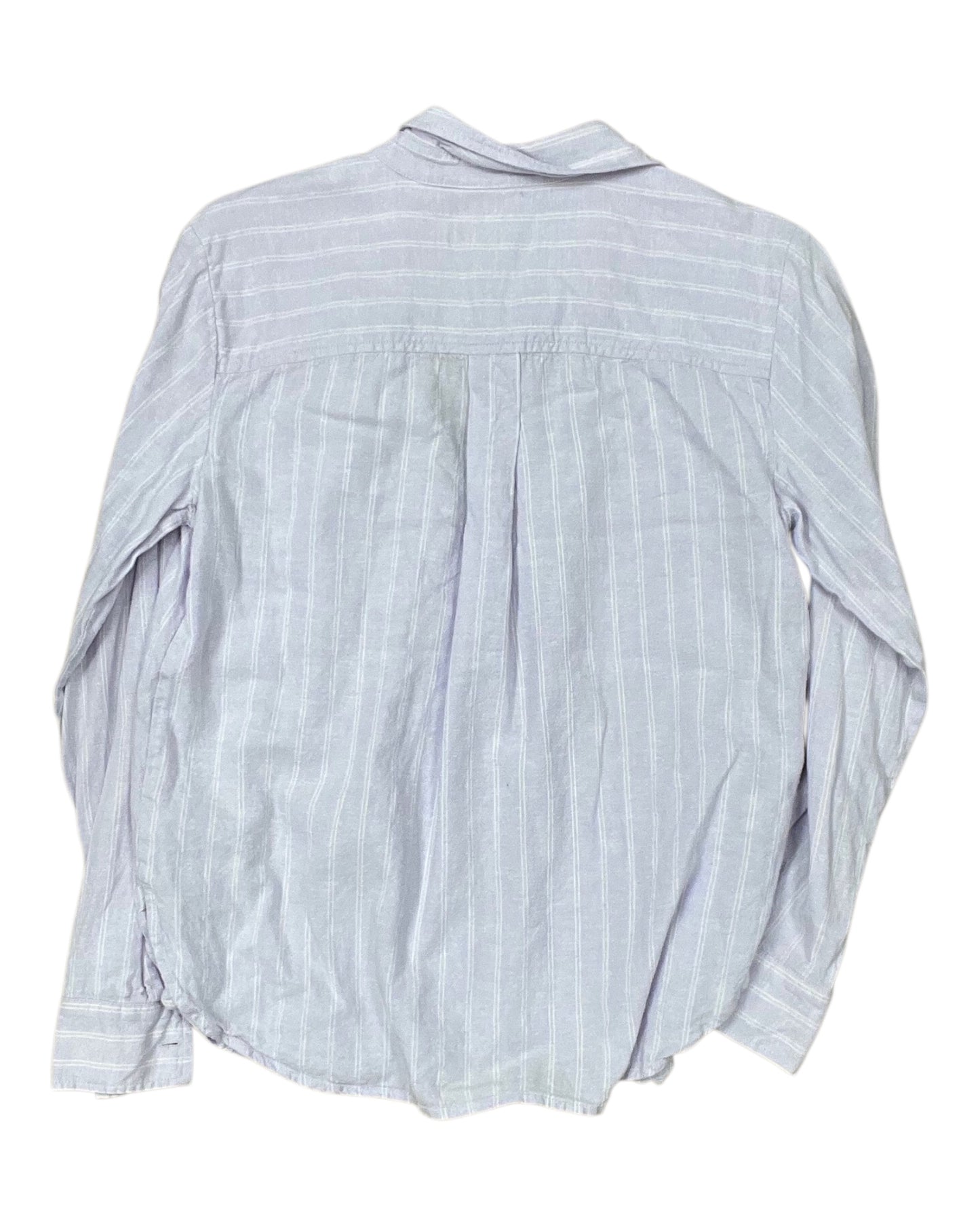 Blouse Ls By Loft In Purple, Size:S