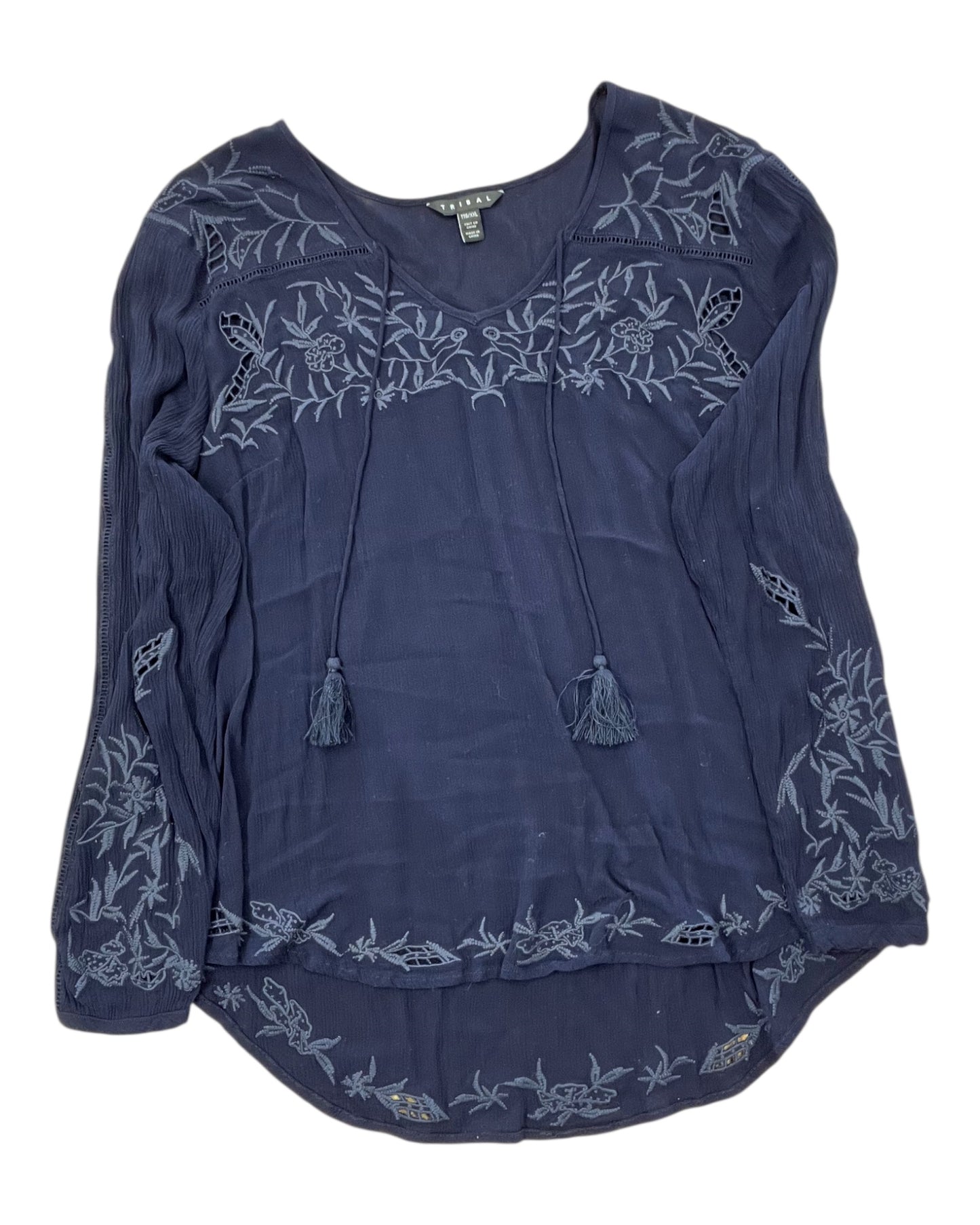 Top Ss By Tribal In Blue, Size:2X