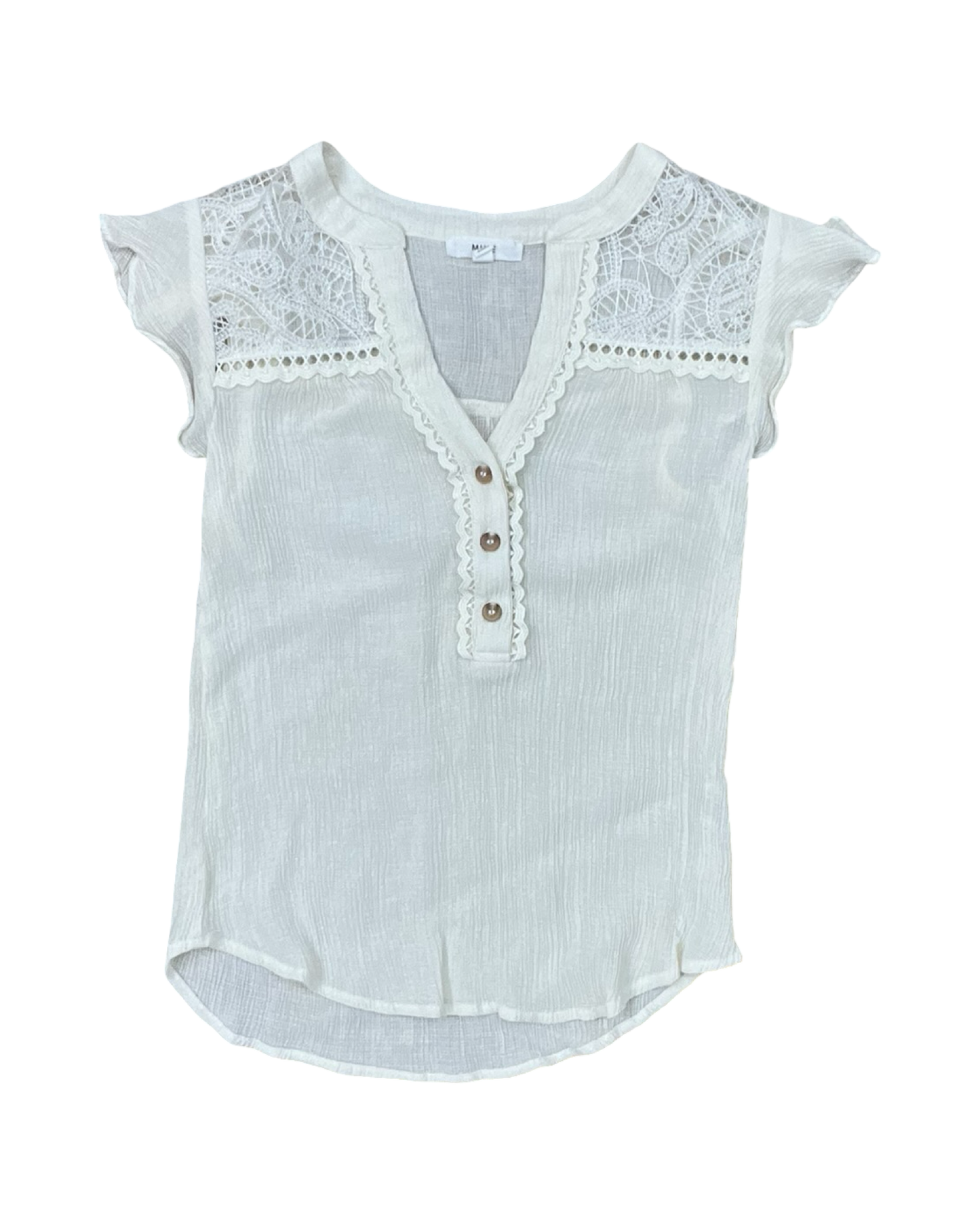 Top Ss By Mine In Cream, Size:S