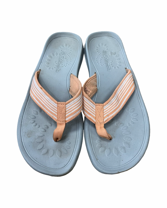 Sandals Flip Flops By Columbia In Orange, Size:10