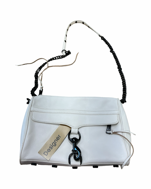 Crossbody Designer By Rebecca Minkoff In Cream, Size:Medium