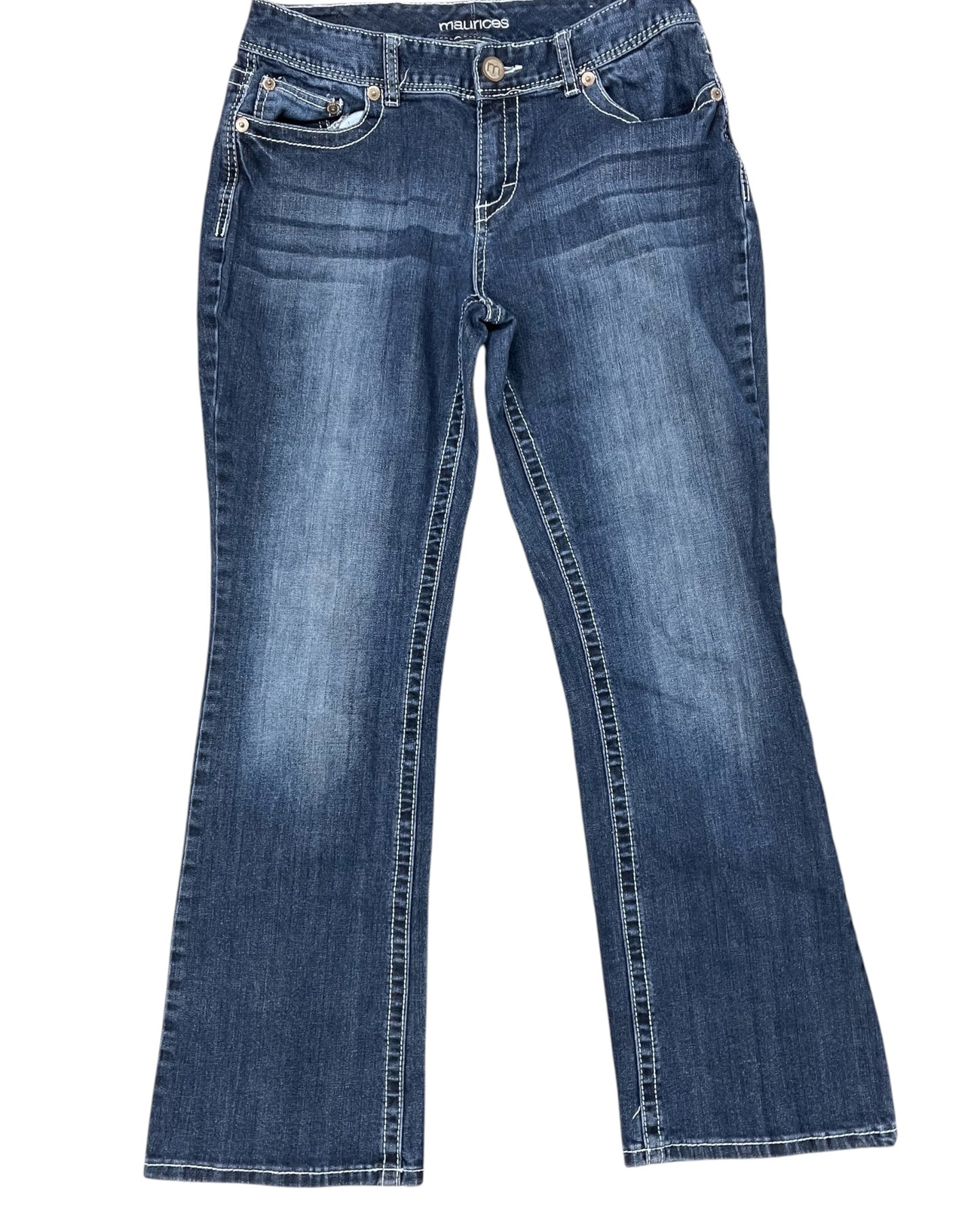 Jeans Flared By Maurices In Blue Denim, Size:10