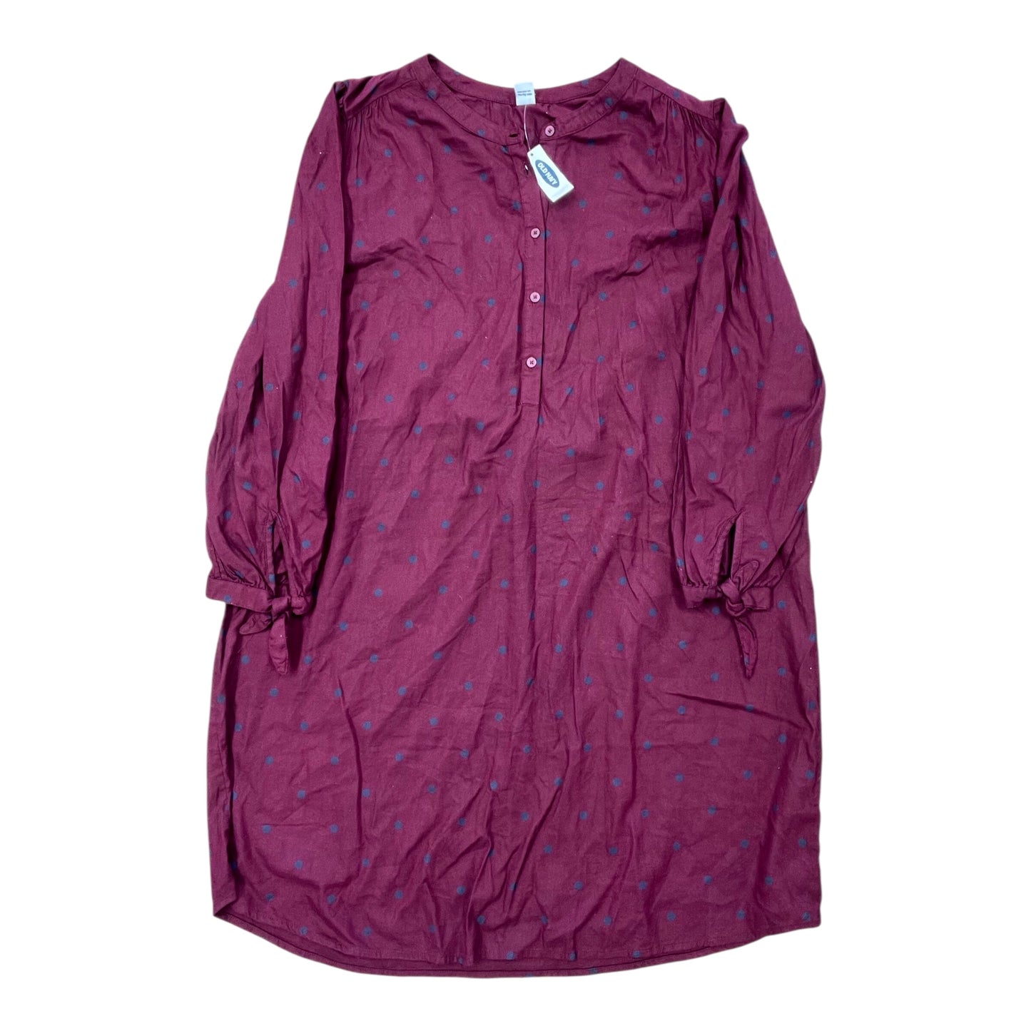 Dress Casual Midi By Old Navy In Maroon, Size:Xl