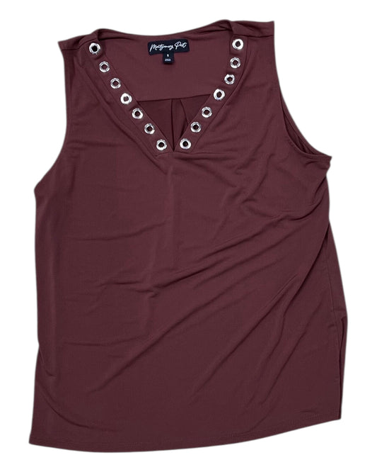 Tank Top By Clothes Mentor In Brown, Size:S