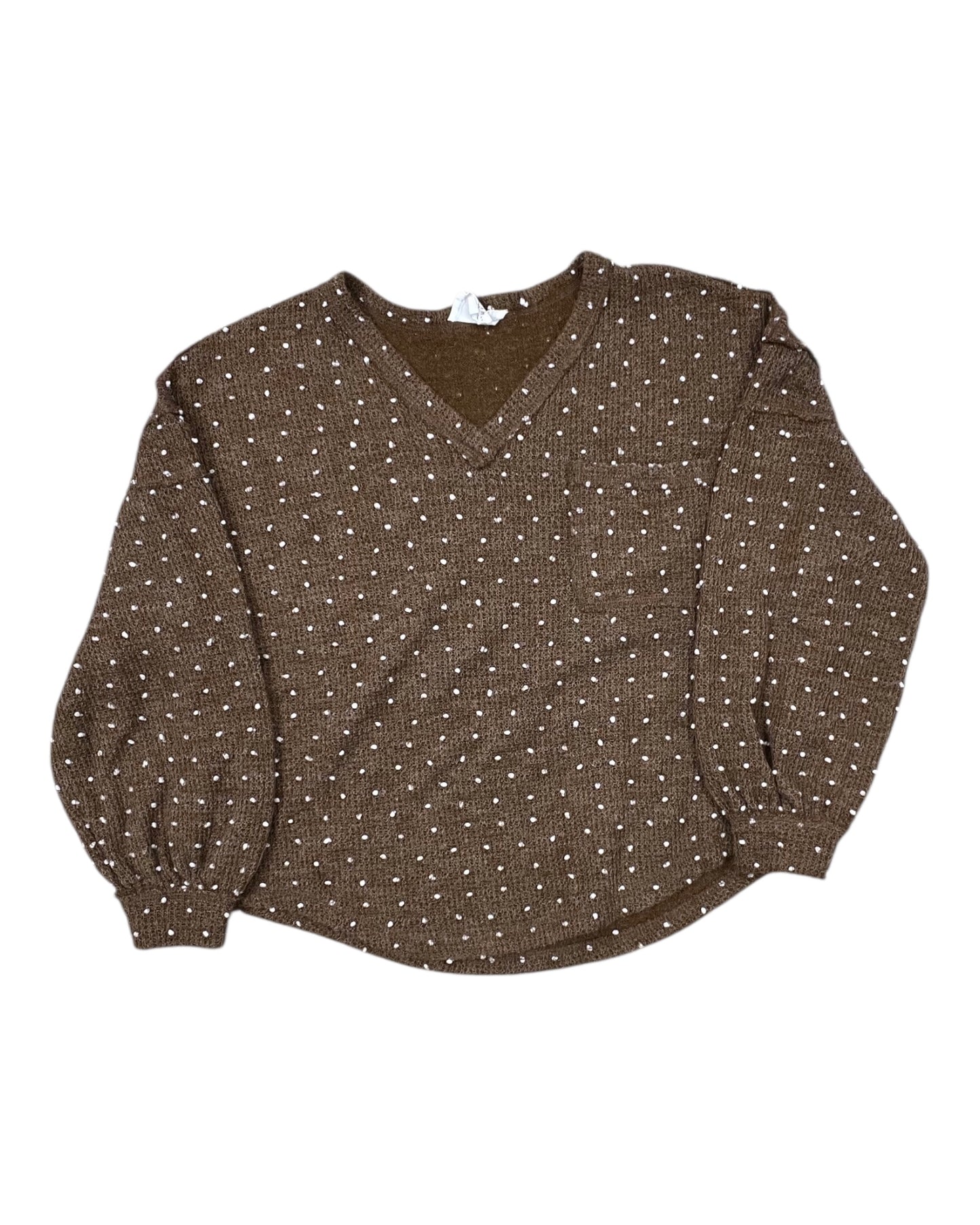 Top Ls By Clothes Mentor In Brown, Size:S