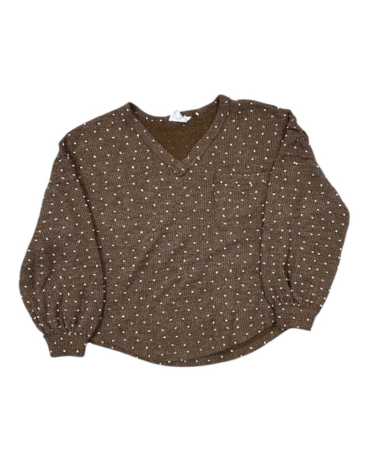 Top Ls By Clothes Mentor In Brown, Size:S