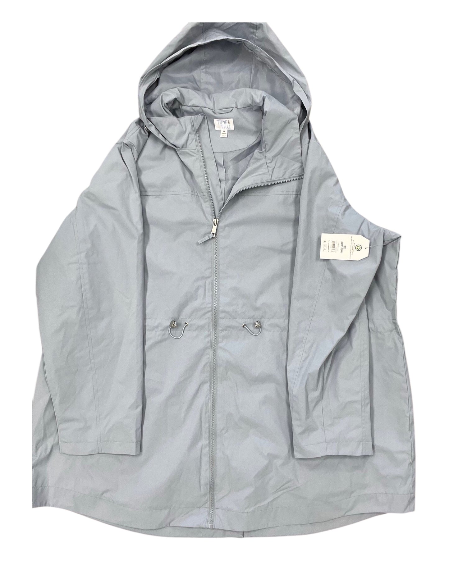 Jacket Windbreaker By Time And Tru In Blue, Size:2X