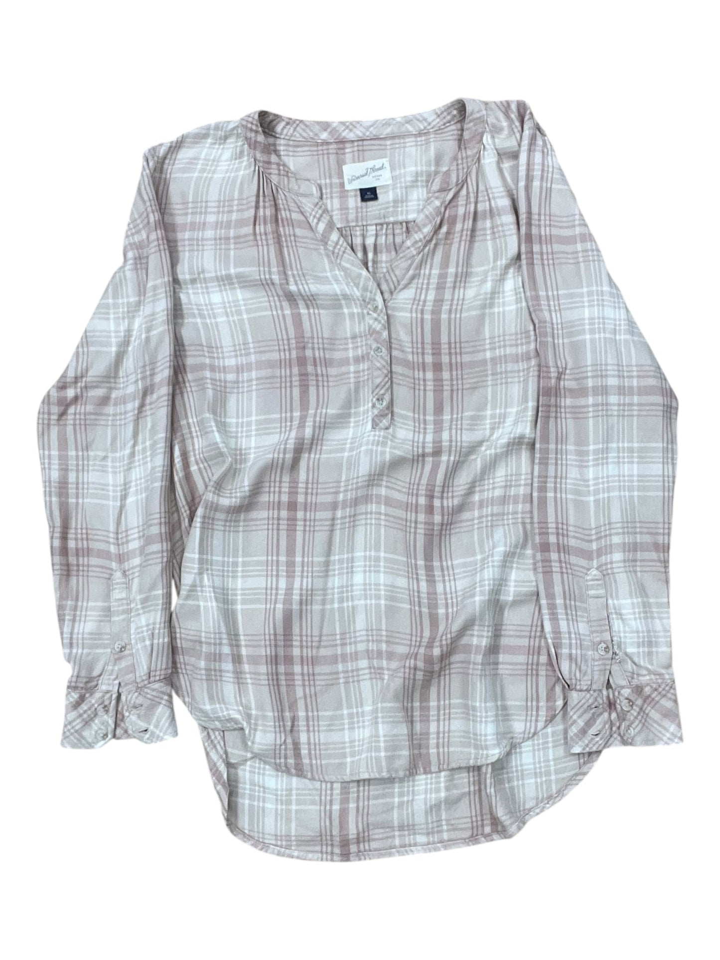 Top Ls By Universal Thread In Tan & White, Size:Xs