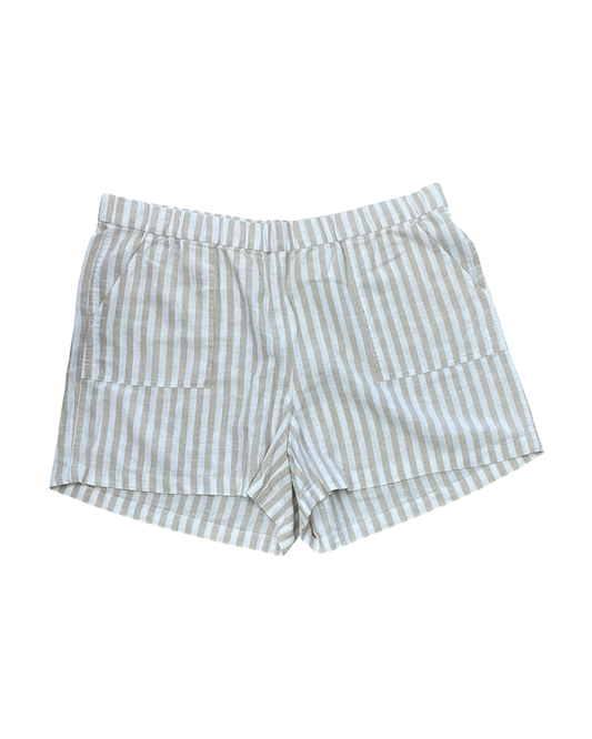 Shorts By J. Crew In Tan & White, Size:Xl