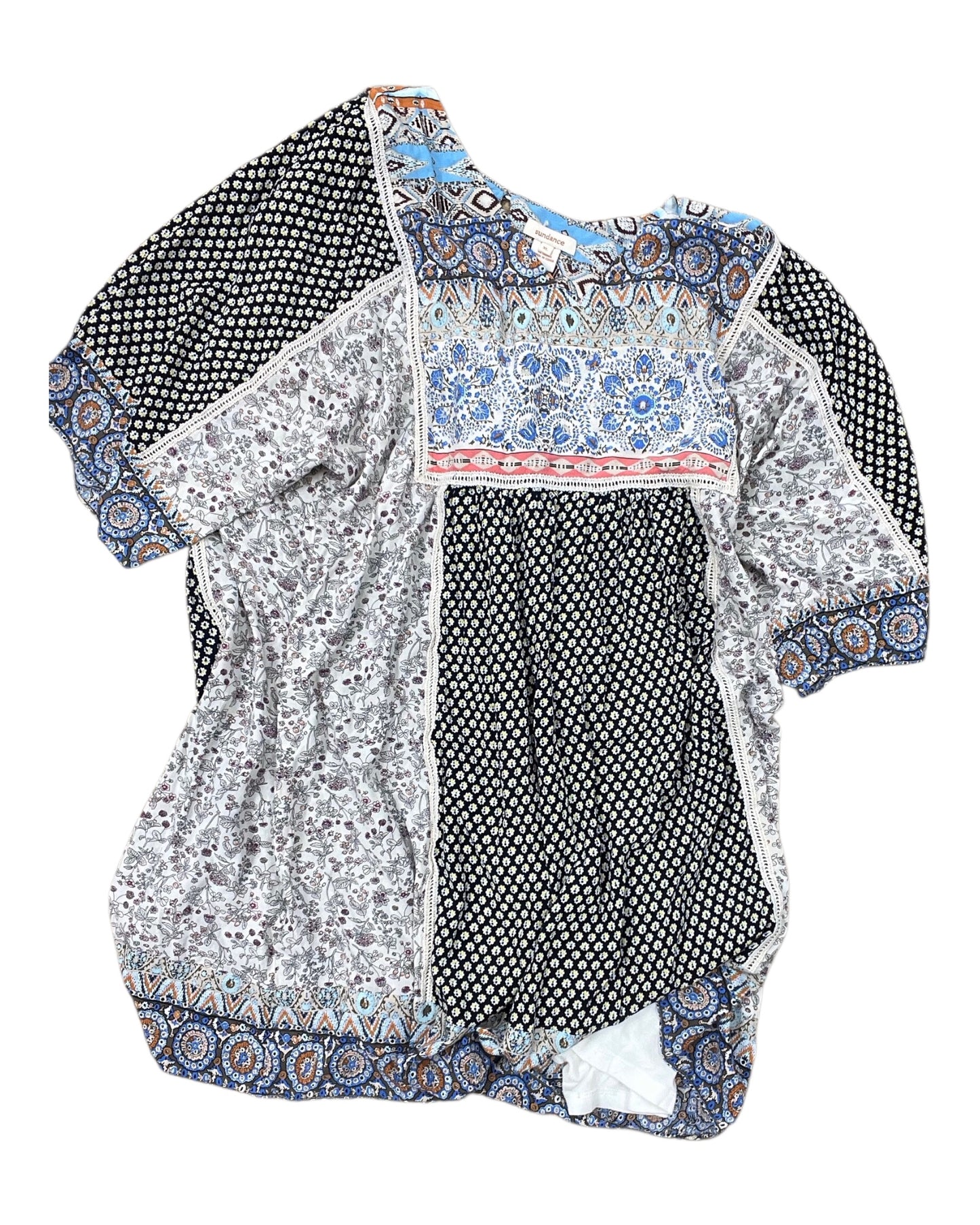Dress Casual Short By Sundance In Black & Cream, Size:Xl