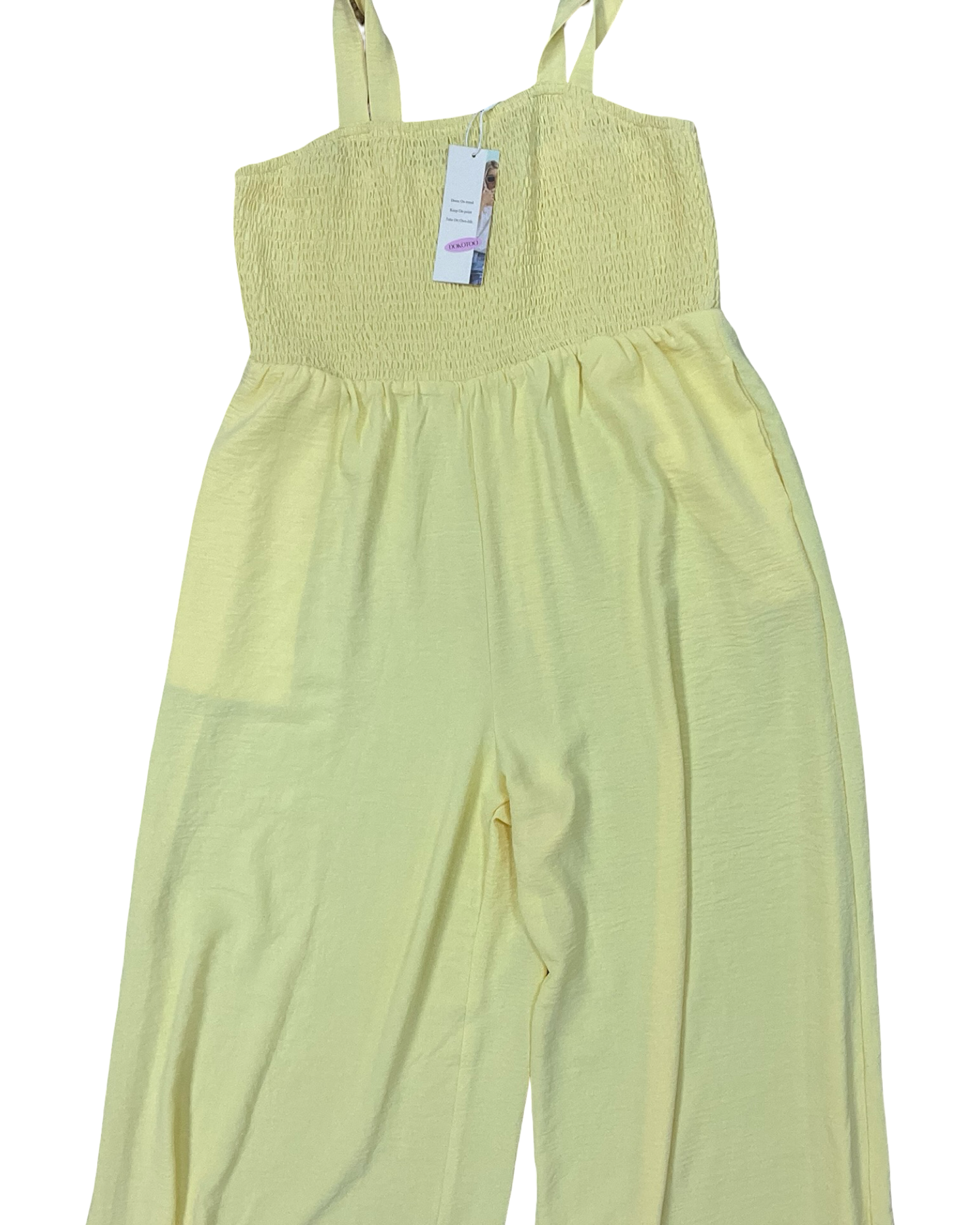 Jumpsuit By Dokotoo In Yellow, Size:Xl