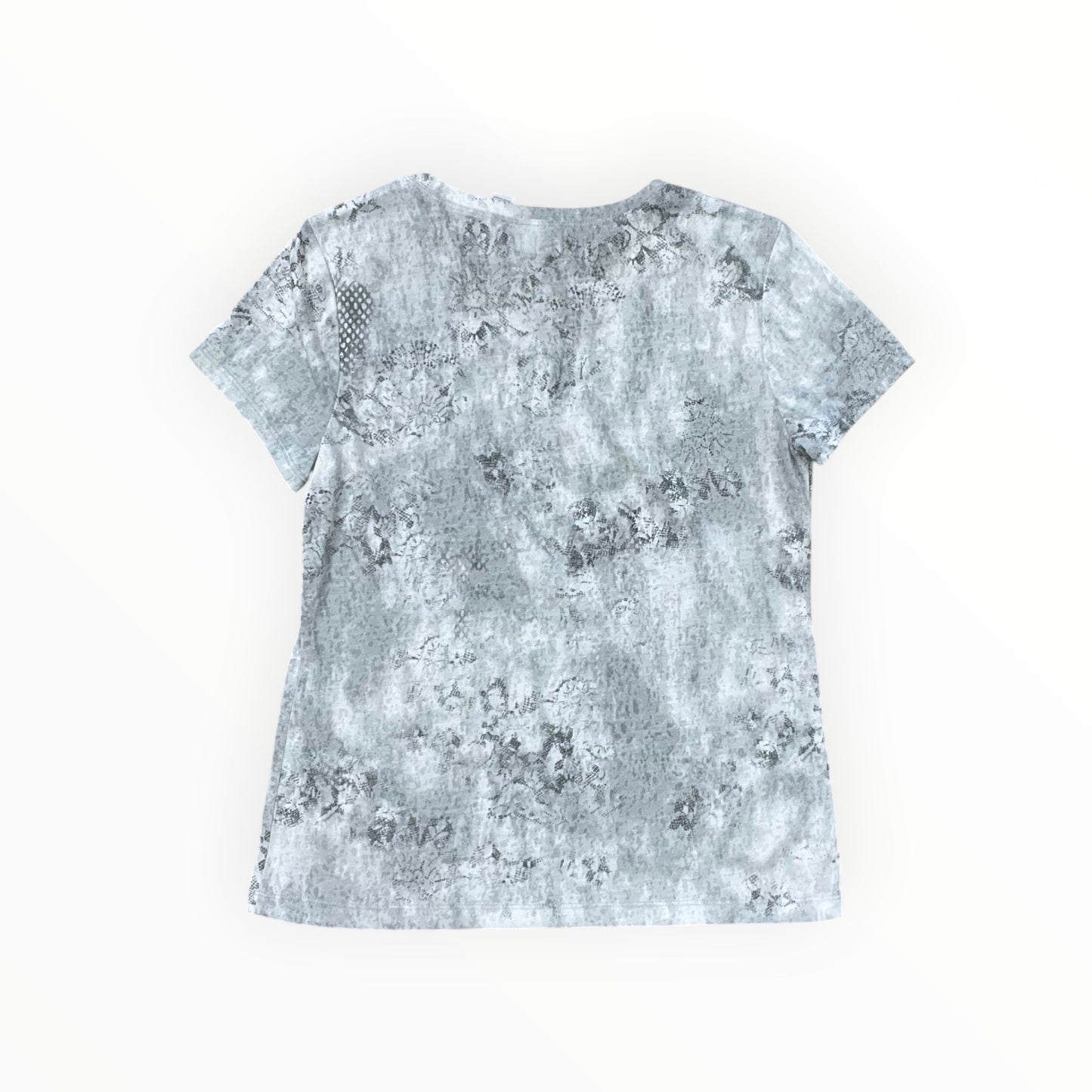 Top Ss By Chicos In Grey & White, Size:S