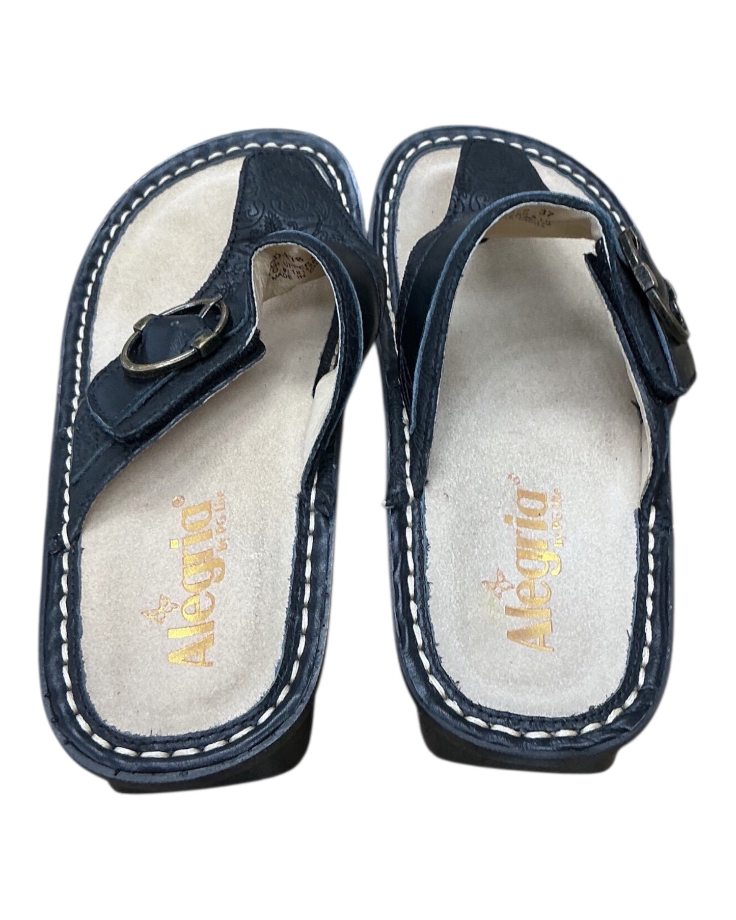 Sandals Flats By Alegria In Black, Size:6.5