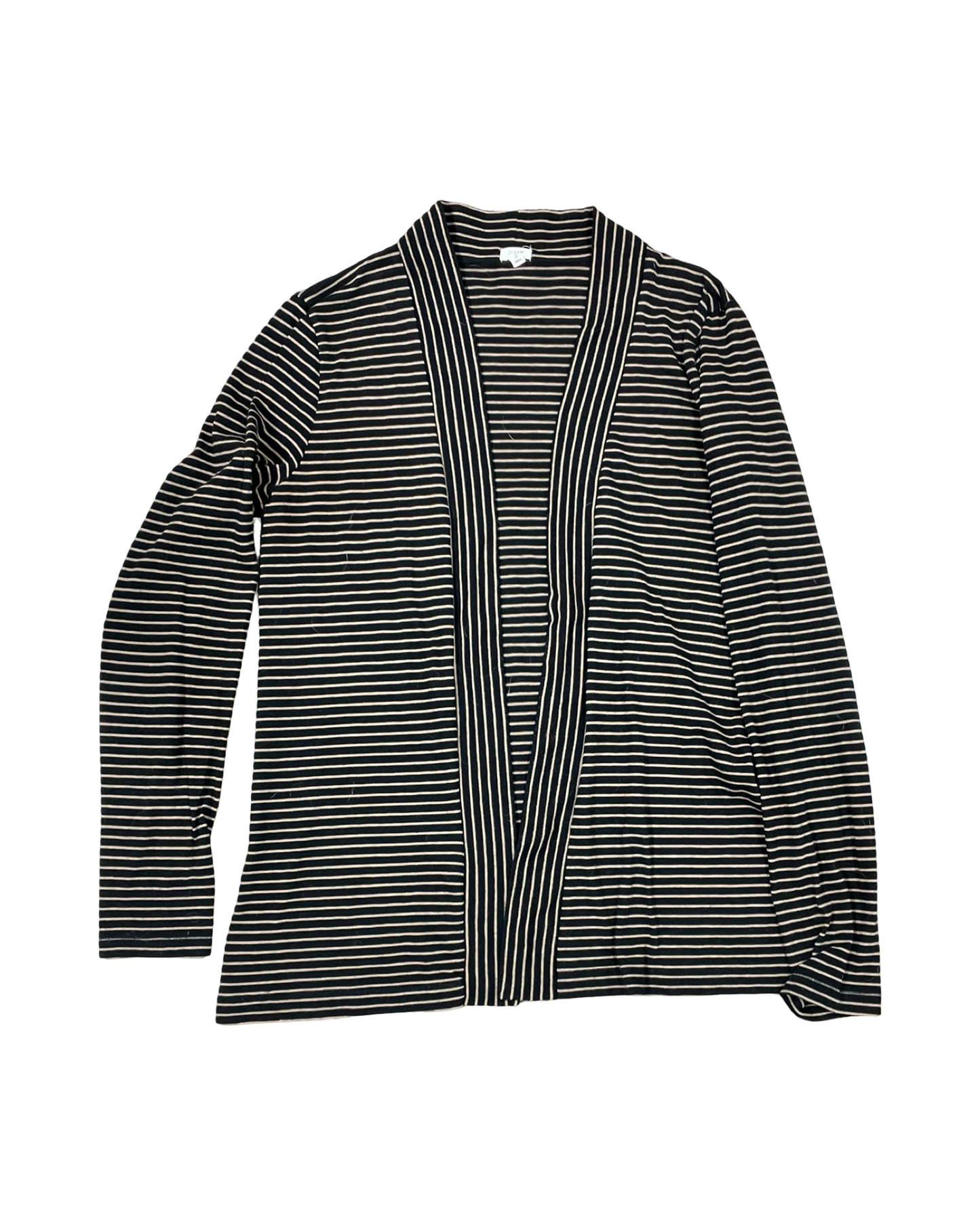 Cardigan By J. Crew In Black & Tan, Size:M