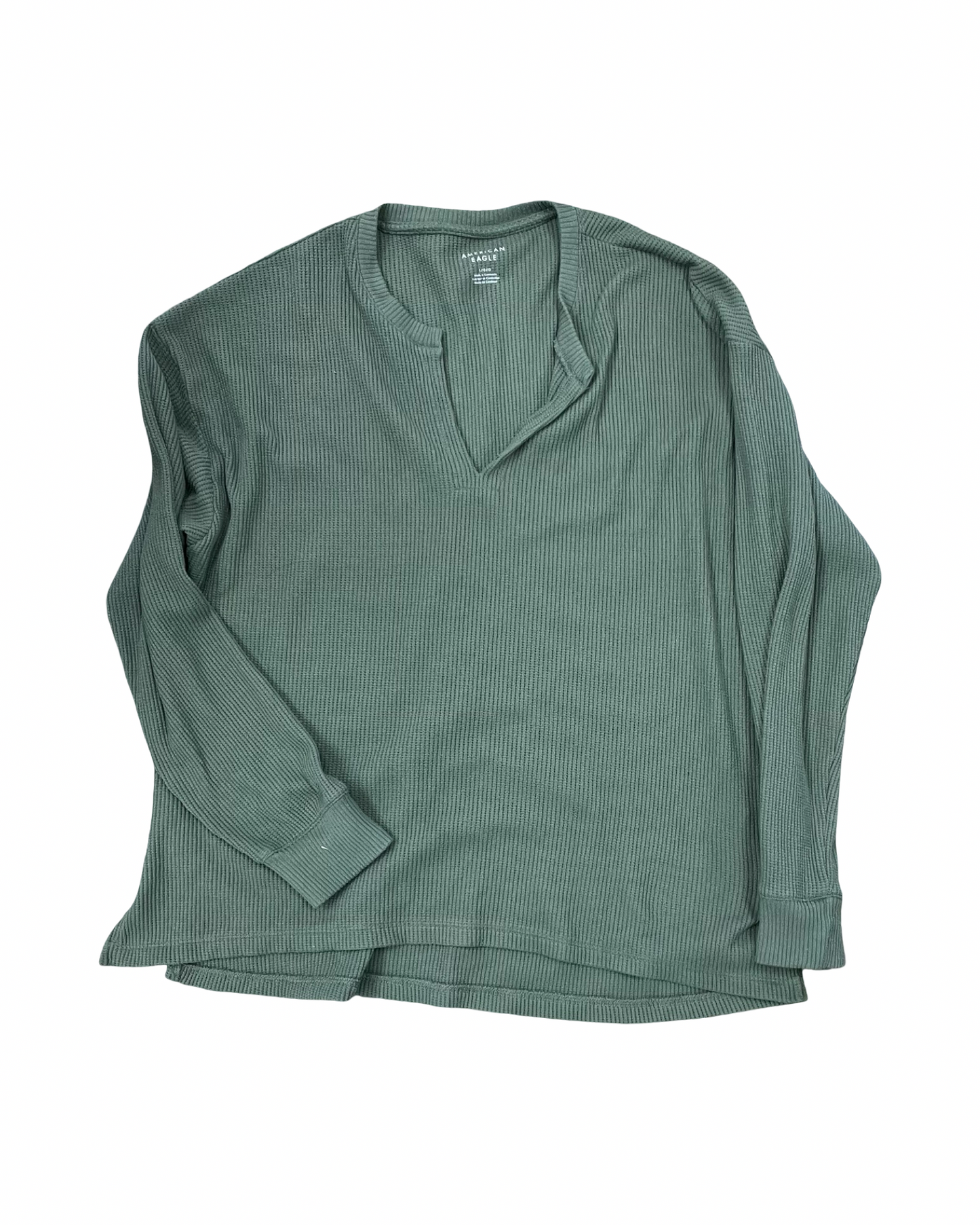 Top Ls By American Eagle In Green, Size:L