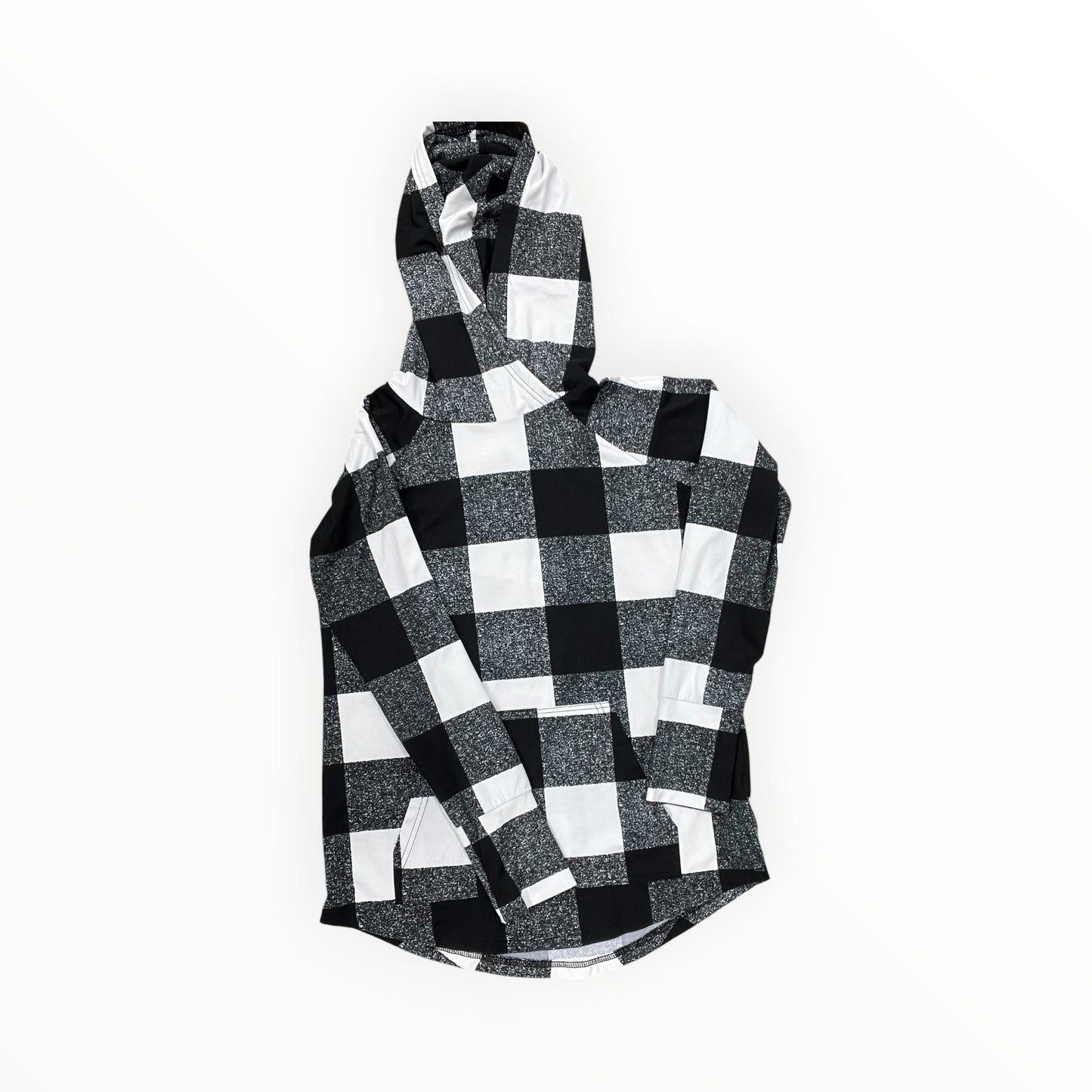 Sweatshirt Hoodie By Lularoe In Black & White, Size:S