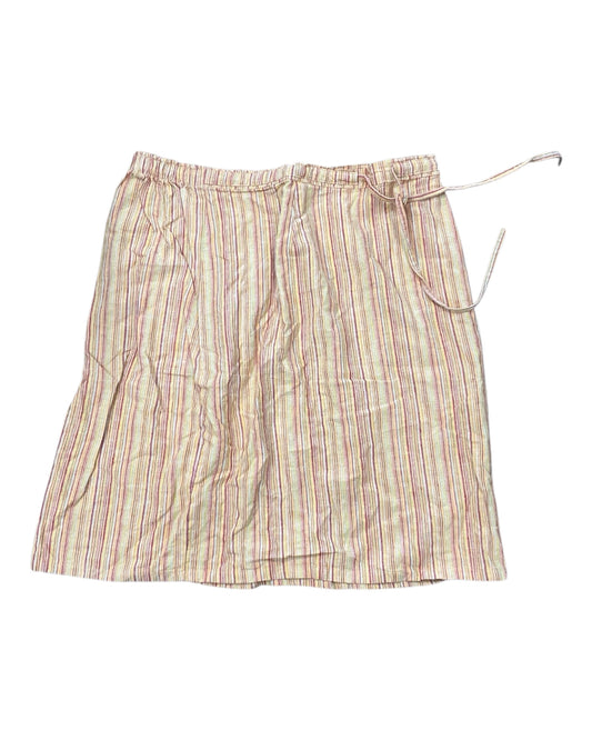 Skirt Midi By Clothes Mentor In Cream & Orange, Size:Xl