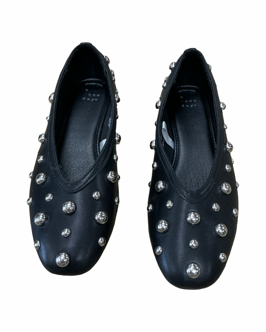 Shoes Flats By A New Day In Black, Size:7.5
