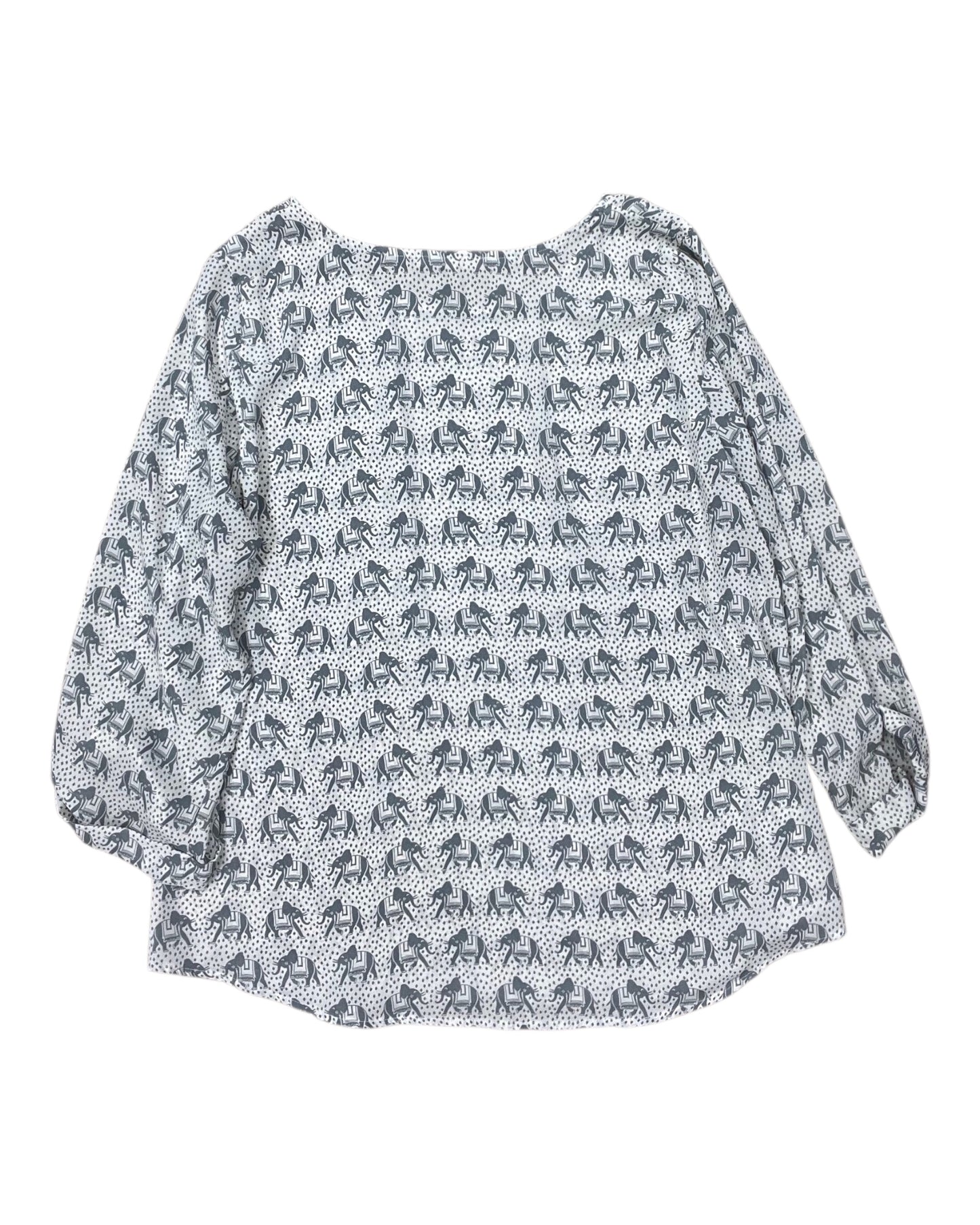Top Ls By 41 Hawthorn In Grey & White, Size:Xl