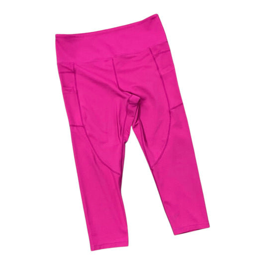 Athletic Leggings Capris By Zyia In Pink, Size:L