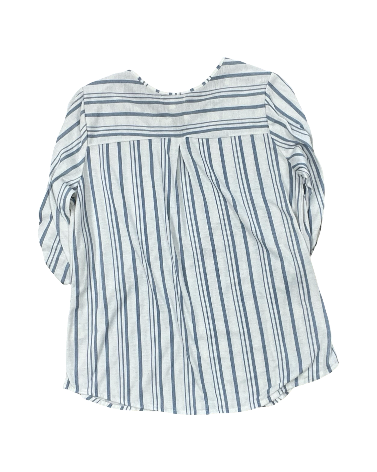 Top 3/4 Sleeve By Eden & Olivia In Blue & White, Size:L