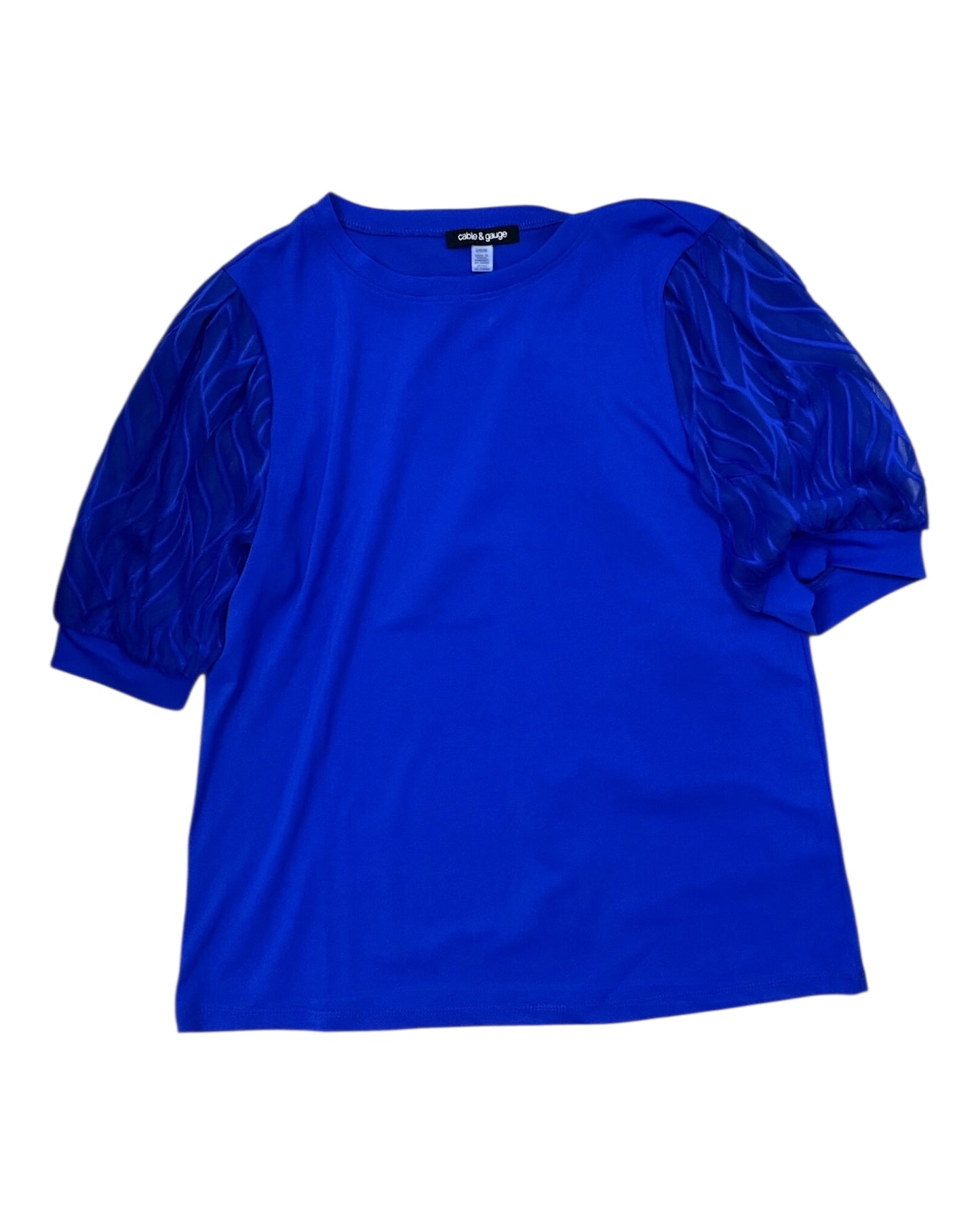 Top Ss By Cable And Gauge In Blue, Size:L