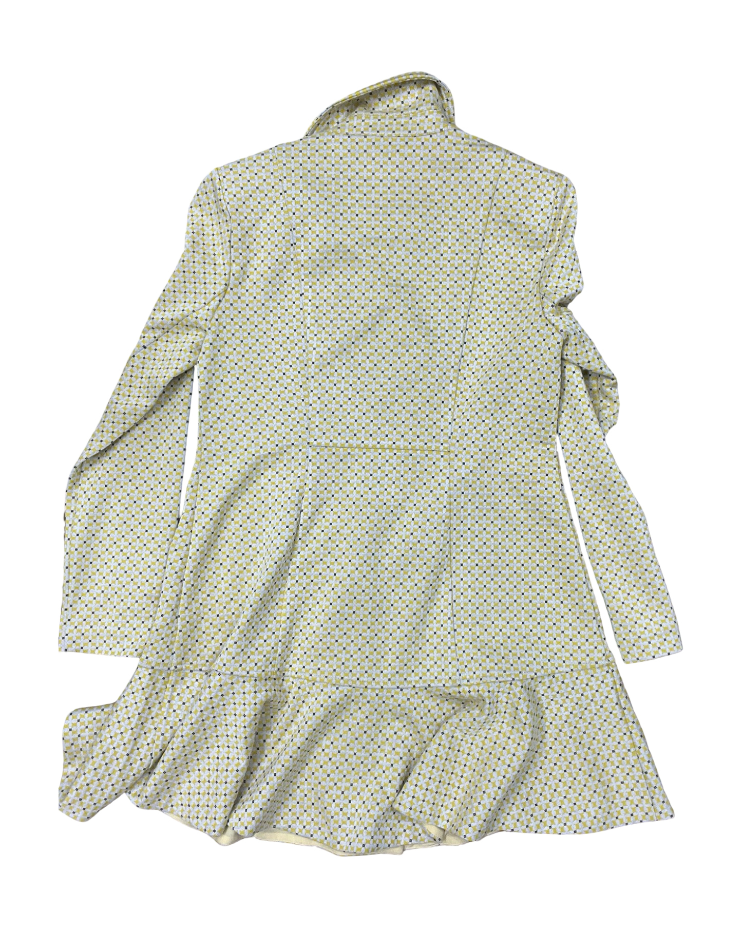 Dress Casual Midi By Cabi In White & Yellow, Size:S